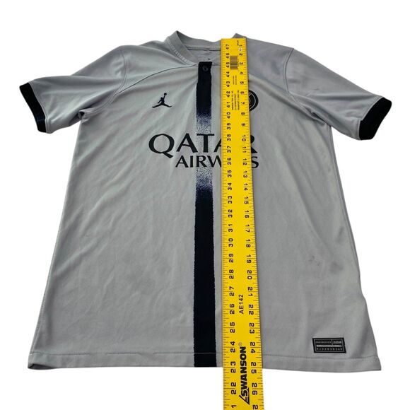 Air Jordan Qatar Airways T Shirt Paris St Germain Gray Womens XL - Picture 10 of 11